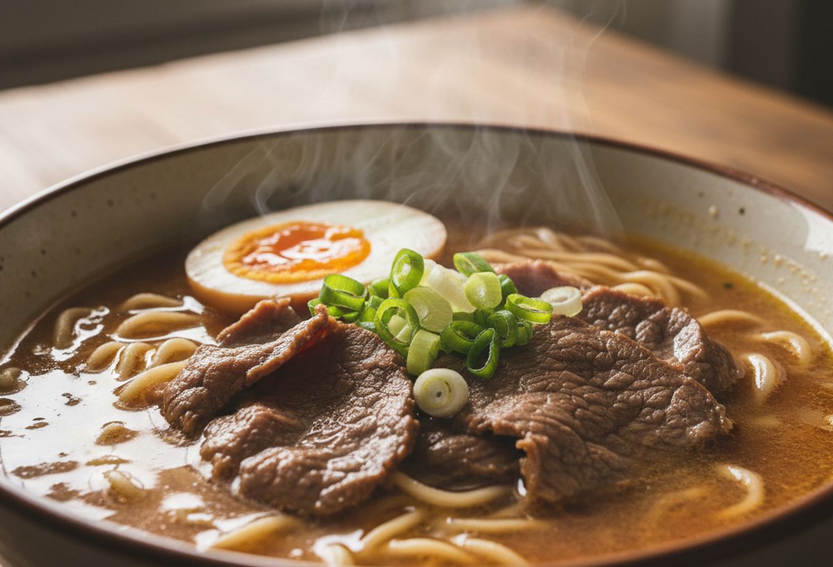 Ramen au bœuf : recette facile et authentique à préparer maison